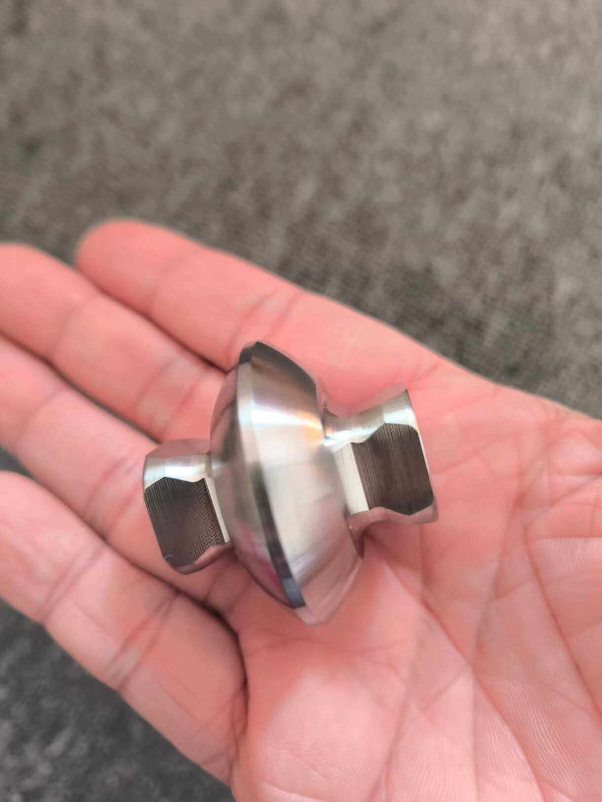 Stainless Steel Double Side Square Pyramid Prosthetic Connector