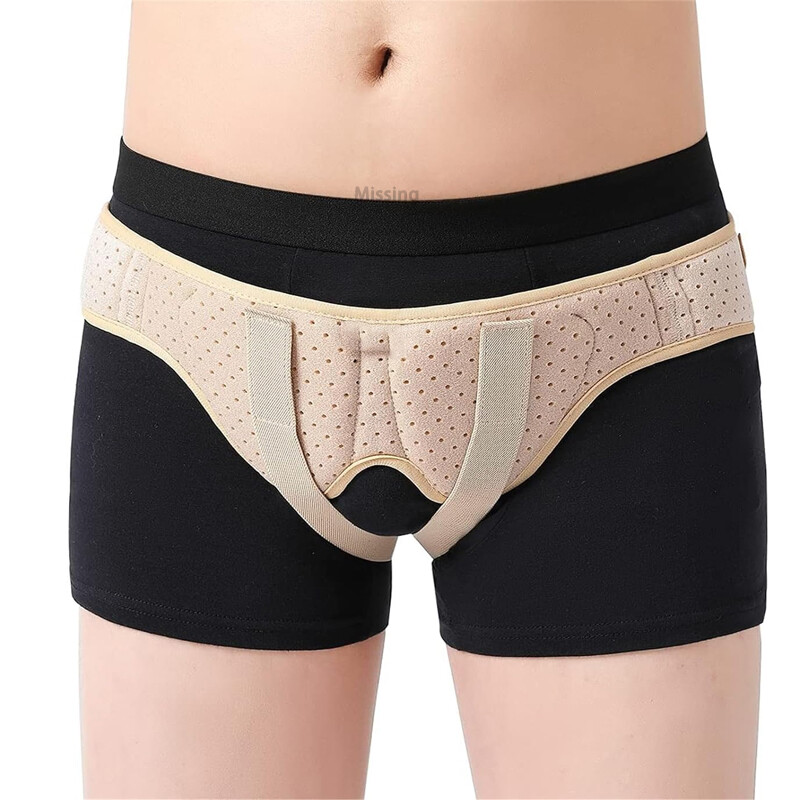 Inguinal Hernia Belt For Men Hernia Support Truss Brace with 2 Removable Pad
