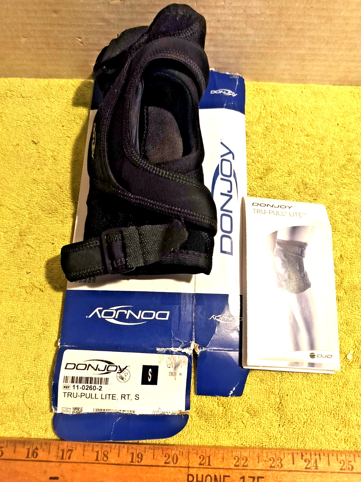 DonJoy Tru-Pull Lite Knee Brace Small, Right Knee, Free Shipping, Open Box