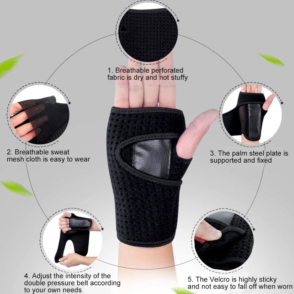 Adjustable Wrist Brace Tunnel Support Splint Hand Compression Night Wrap 1 Pc