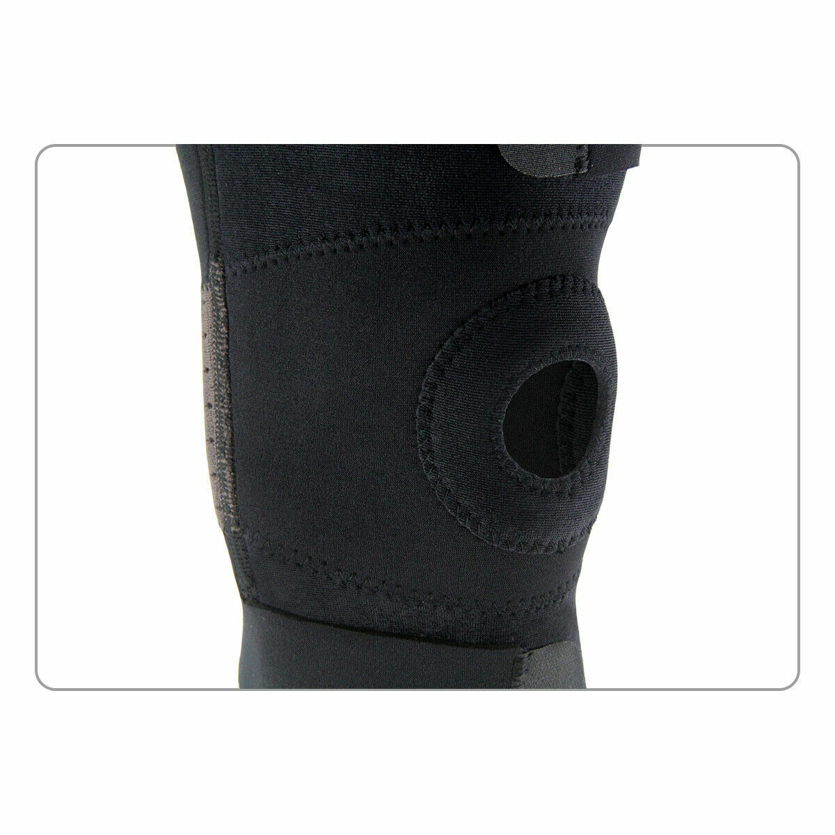 1PC OUPOWER Adjustable Sports Training Elastic Knee Support Brace Kneepad Black