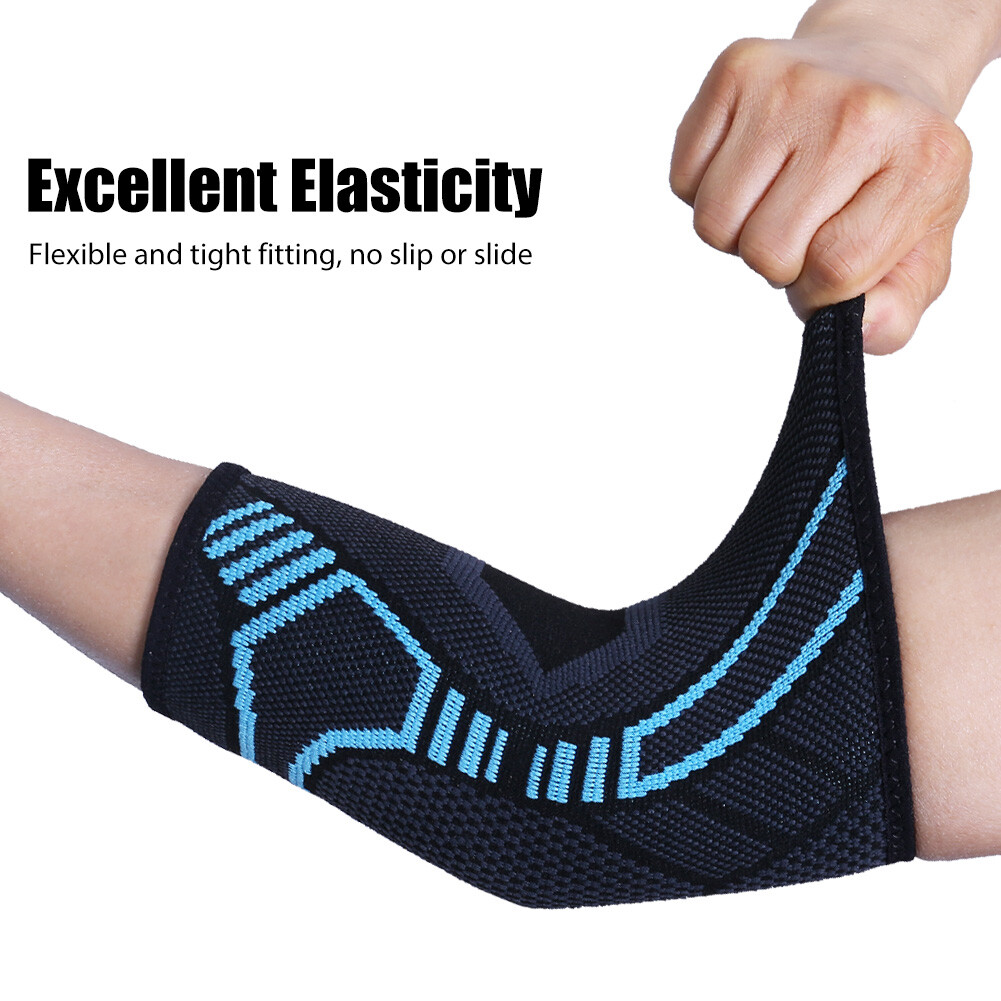 2 Pcs Elbow Brace Compression Support Sleeve Fit Arthritis Tendonitis Joint Pain