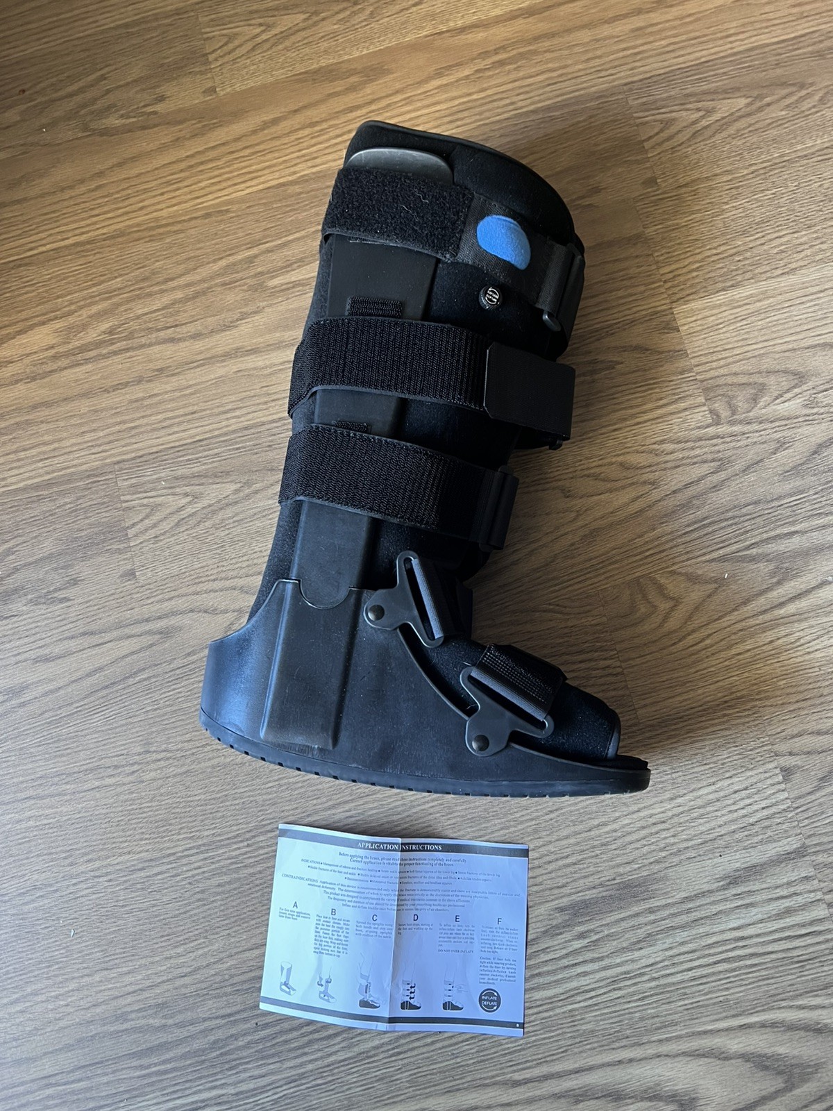Medline Deluxe Pneumatic Ankle Walker Medical Walking Boot Size Medium ORT28610M