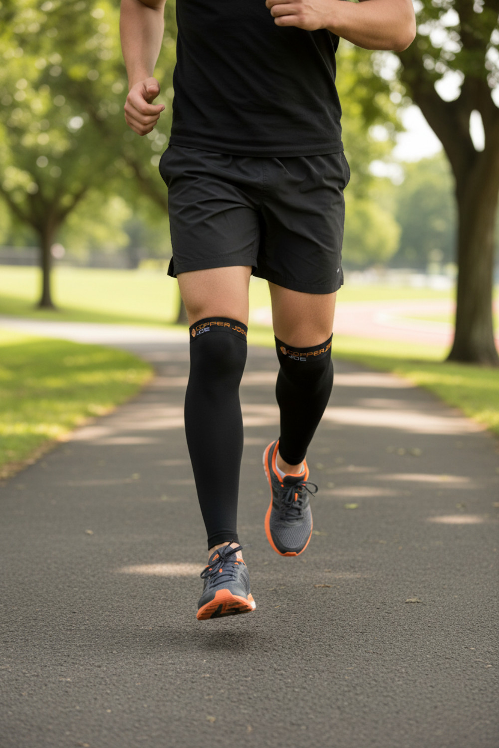 Full Leg Coverage Bundle – Copper Infused Full Leg Sleeve & Calf Compression Set