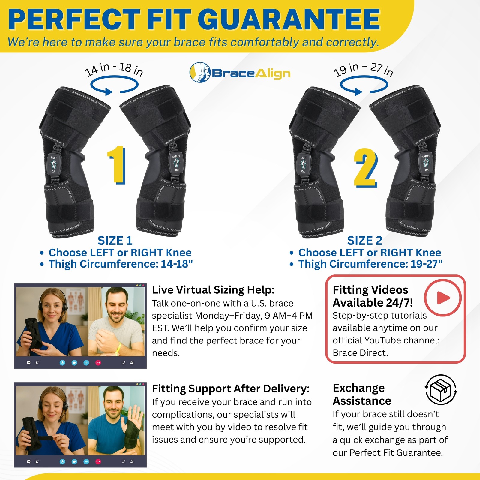 Brace Align Soft OA Knee Brace – Adjustable Osteoarthritis Offloader