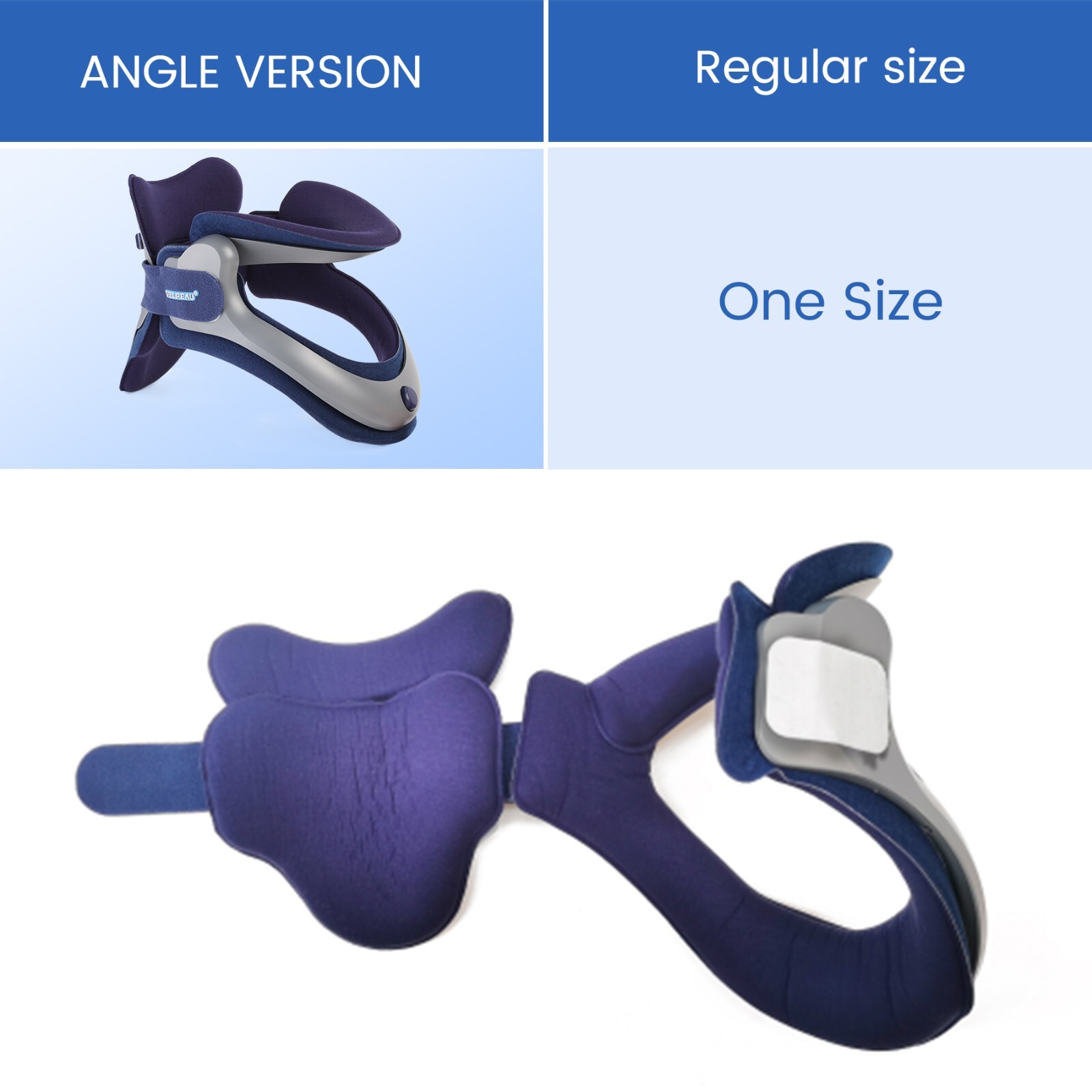 VELPEAU Cervical Neck Traction Device-Adjustable Neck Stretcher Collar