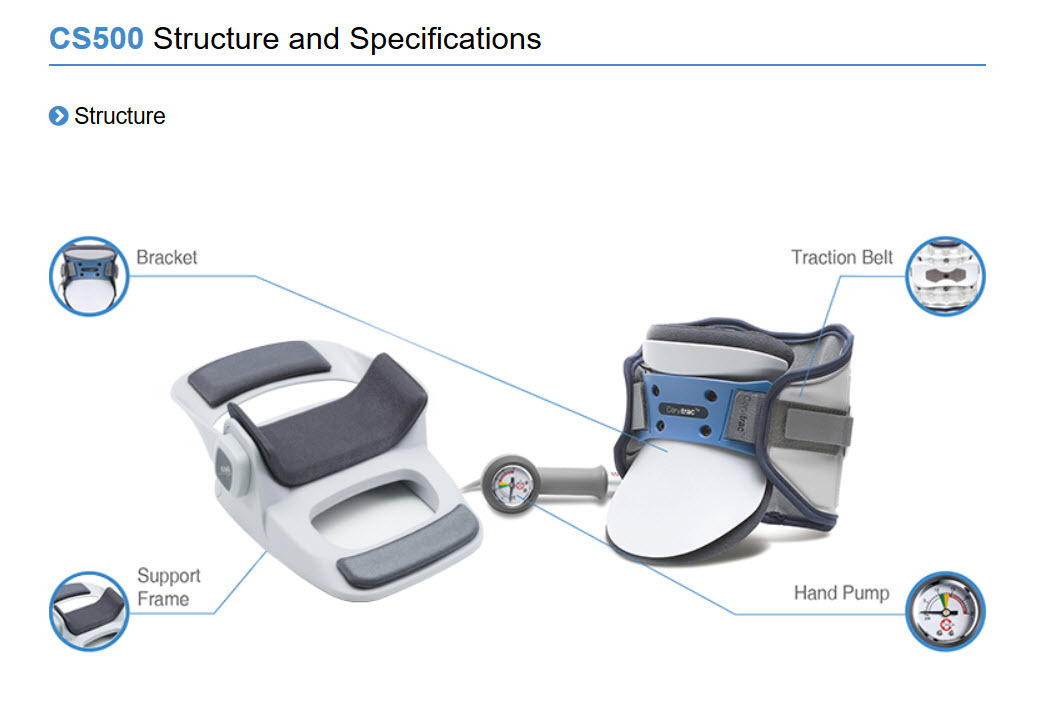 Disk Dr CS500 G2 Inflatable Orthopedic Traction Neck Pain Relief Supine Position