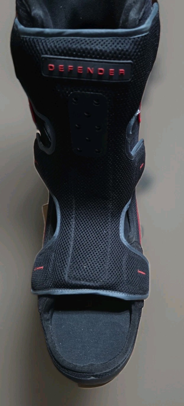 Foot Defender Protective Walking Boot Orthopedic Recovery Black Red Stability XL