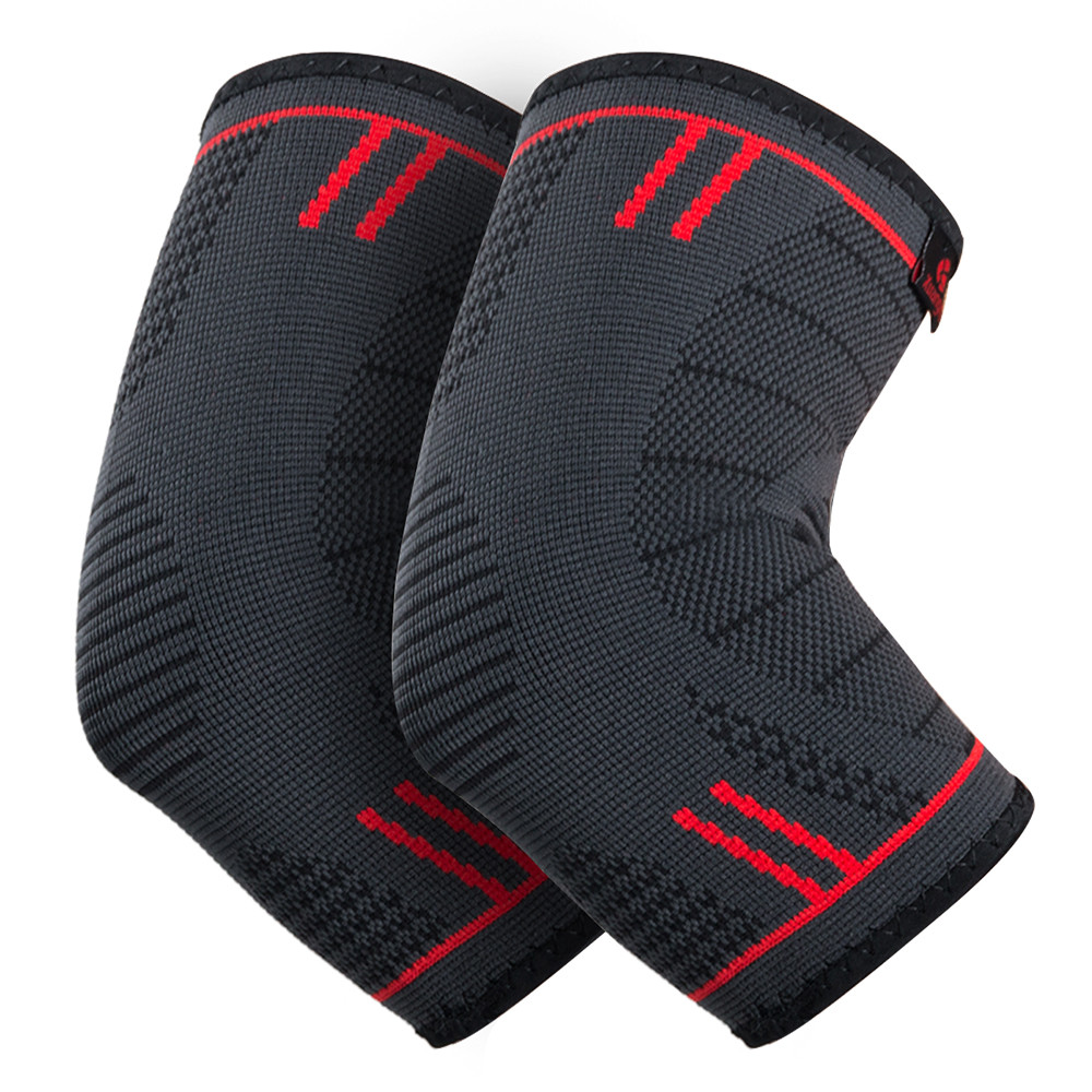 Kuangmi Elbow Brace Compression Sleeve Support Basketball,Weight Lifting 1 Pair
