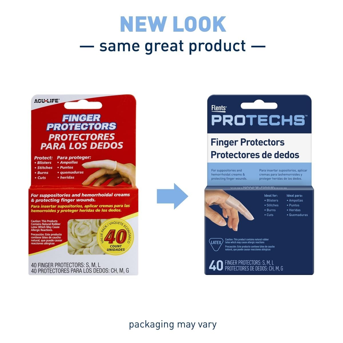 Protechs Finger Protectors & Toe Cots – 40 Count Assorted Sizes for All Needs