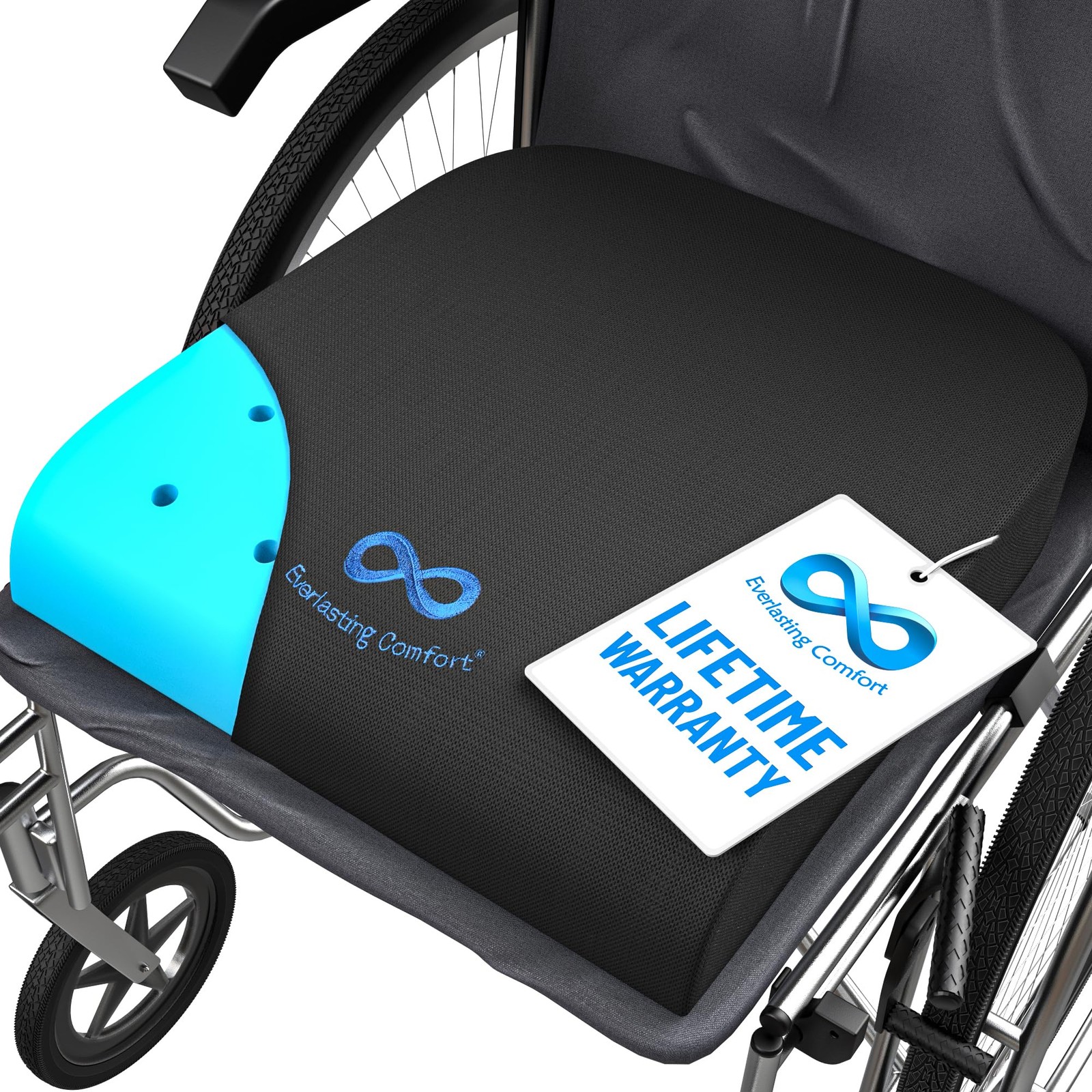 Everlasting Comfort Ventilated Wheelchair Cushions for Pressure Relief Gel M…