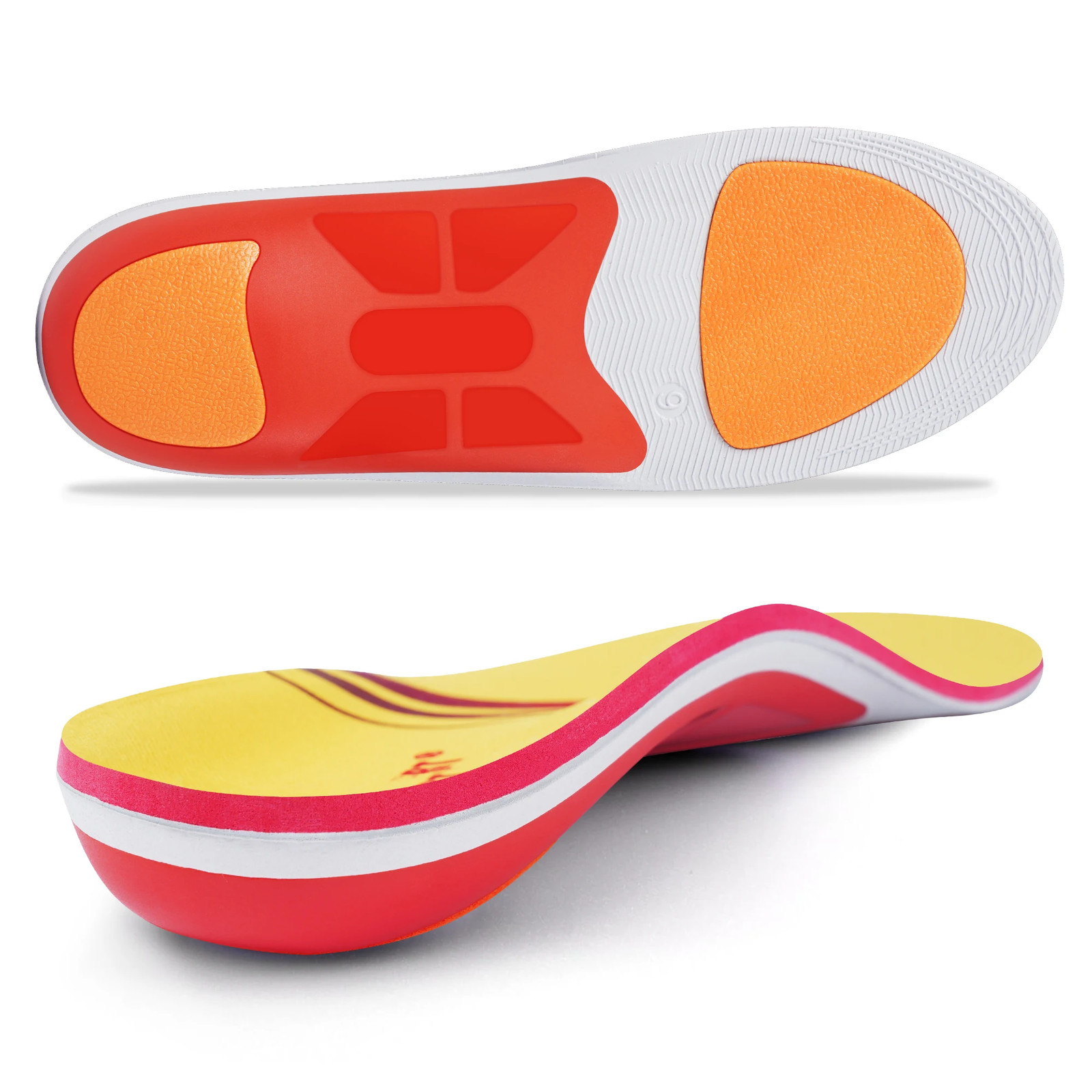 Plantar Fasciitis Insoles, Orthopedic Arch Support Inserts Men Women Heel Pain R