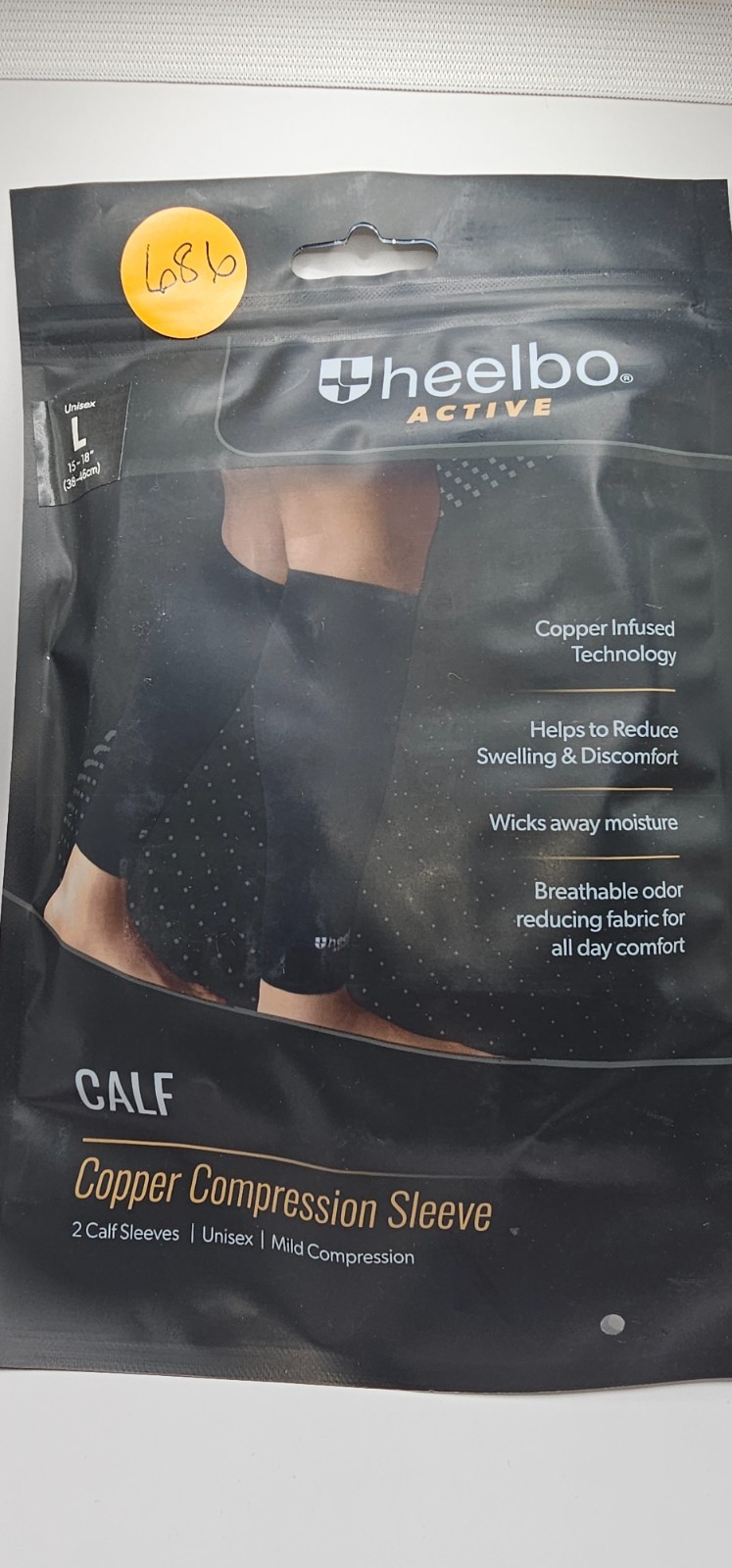 Copper Infused Calf Compression Sleeves Support Muscle Recovery & Blood Circu