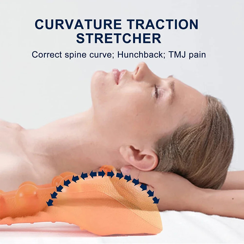Neck and Shoulder Relaxer with Upper Back Massage Point, Cervical Traction