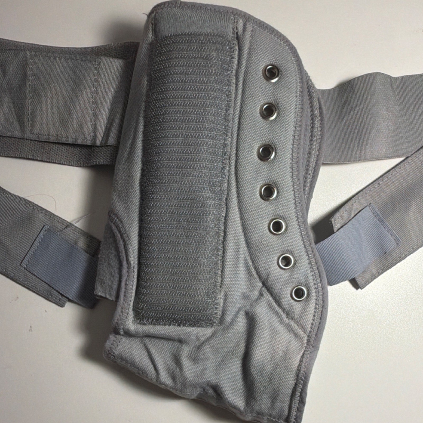 KB Gray L Support Adjustable foot Brace Compression Cotton Elastic