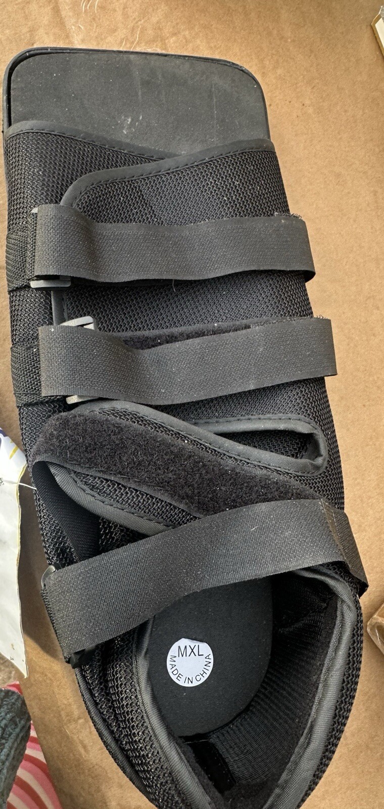 BraceAbility Men’s Post-Op Shoe Black Size XL Item # 10A11