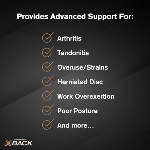 X-Back Brace for Lower Back Pain, Lumbar Support, Large/XLarge (34″-48″)