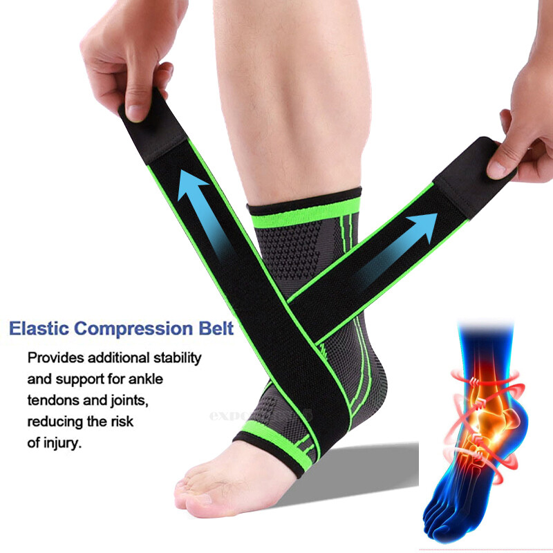 Ankle Support Compression Brace Achilles Tendon Strap Foot Sprains Injury Pain