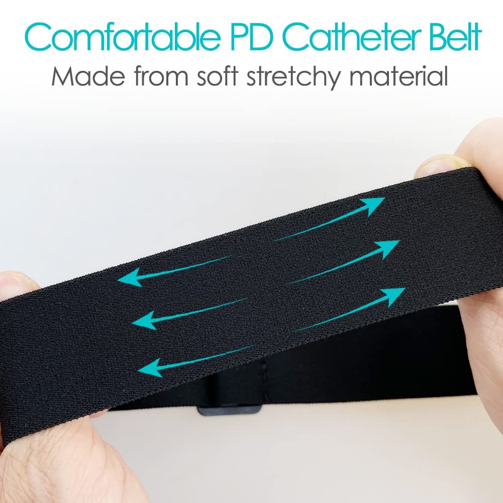 Breathable Peritoneal Dialysis Belt with Mesh Pocket PD Catheter Holder Accessor