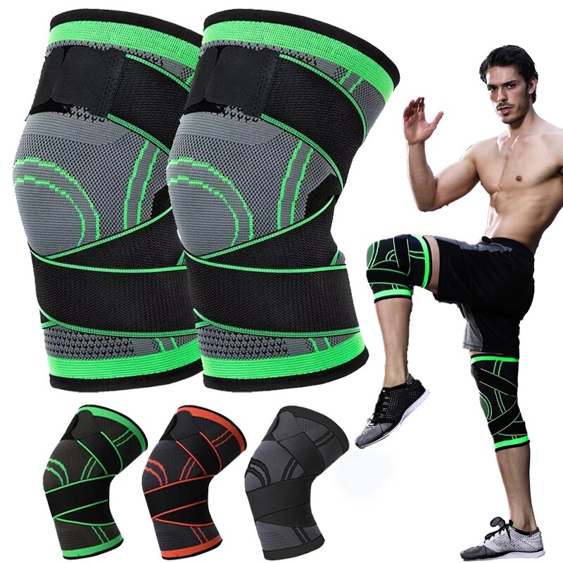 Knee Sleeve Compression Brace Support For Outdoor Sport Joint Pain Relief Strap