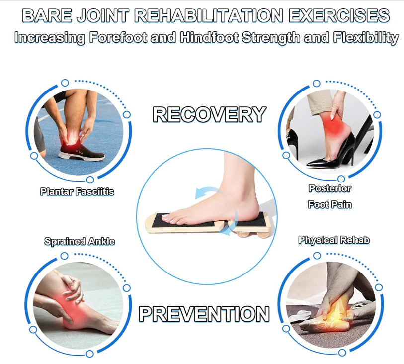 Ankle Board, Foot Strengthener, Axis Board, Single Leg Balance Board, Blackboard
