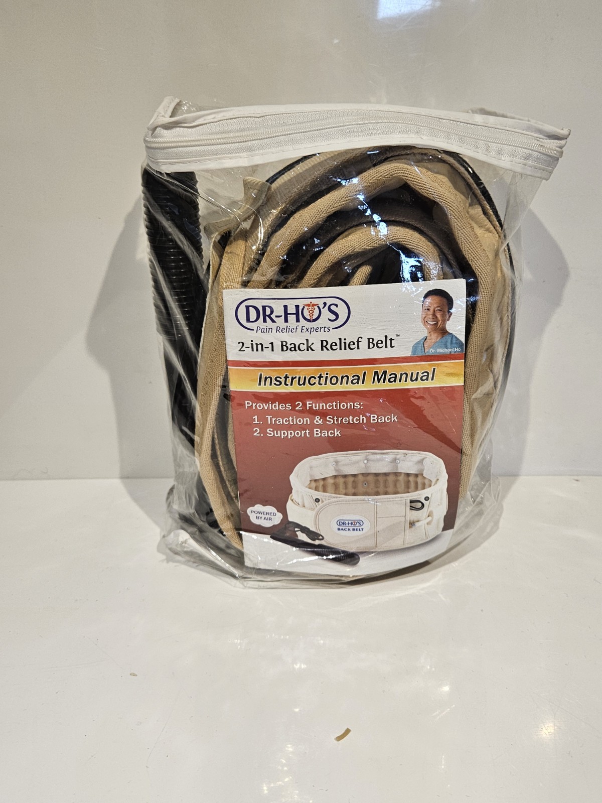DR-HO’S 2 in 1 Back Relief Air Powered Stretch and Support Belt