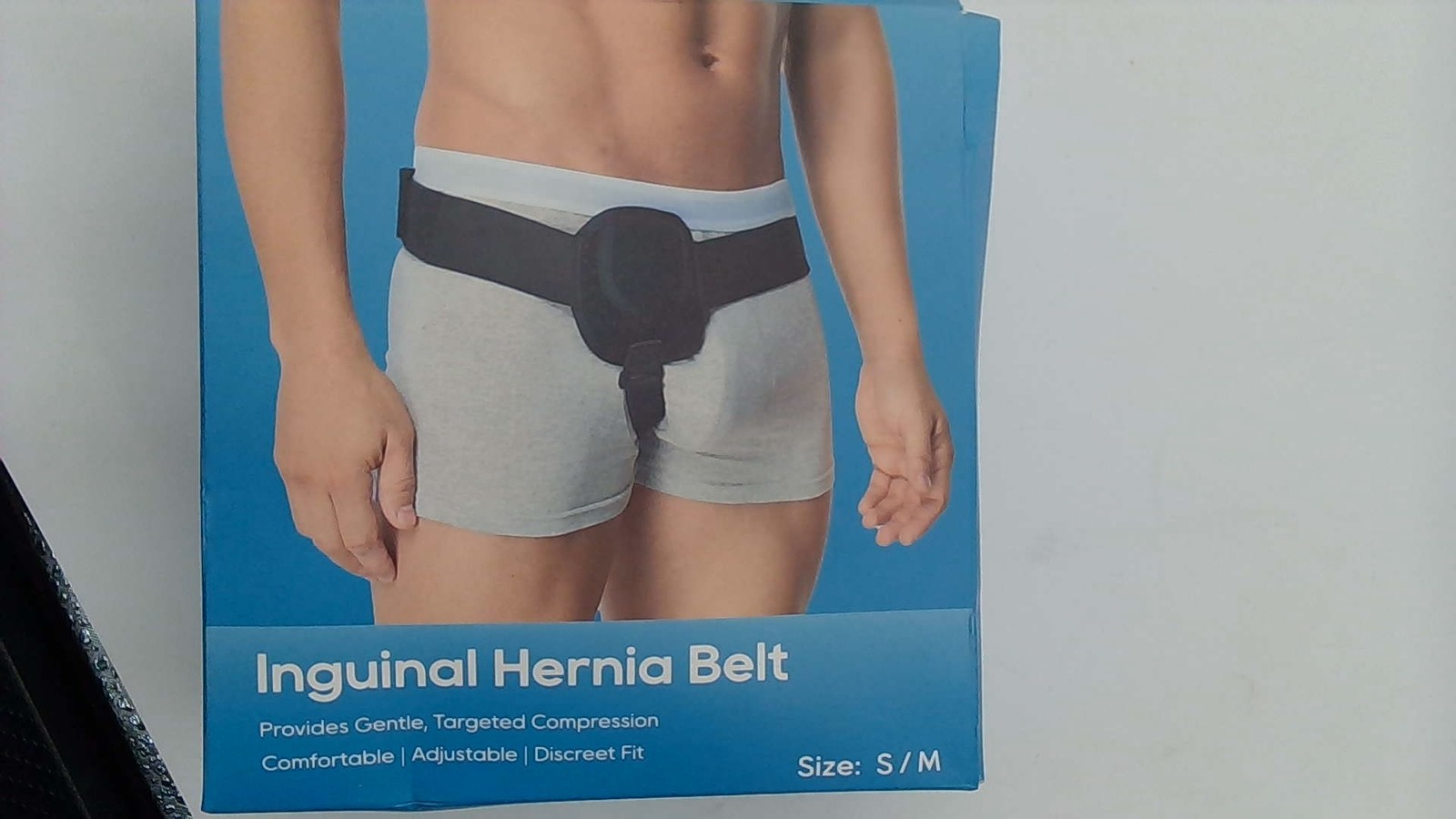 Men Inguinal Hernia Belt Post Surgery Support Truss Groin Adjustable Straps S/M