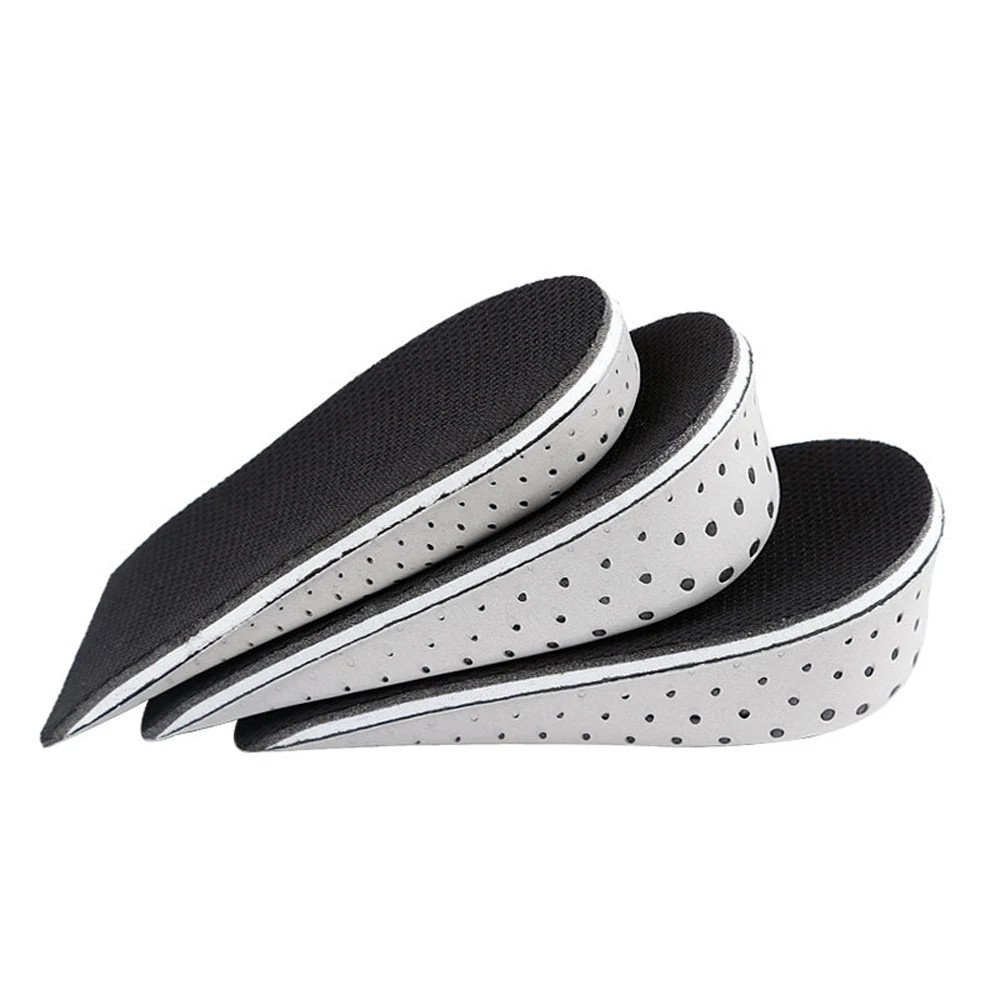 2-4cm Memory Foam Insoles for Shoes Men Height Increase Templates Breathable Swe