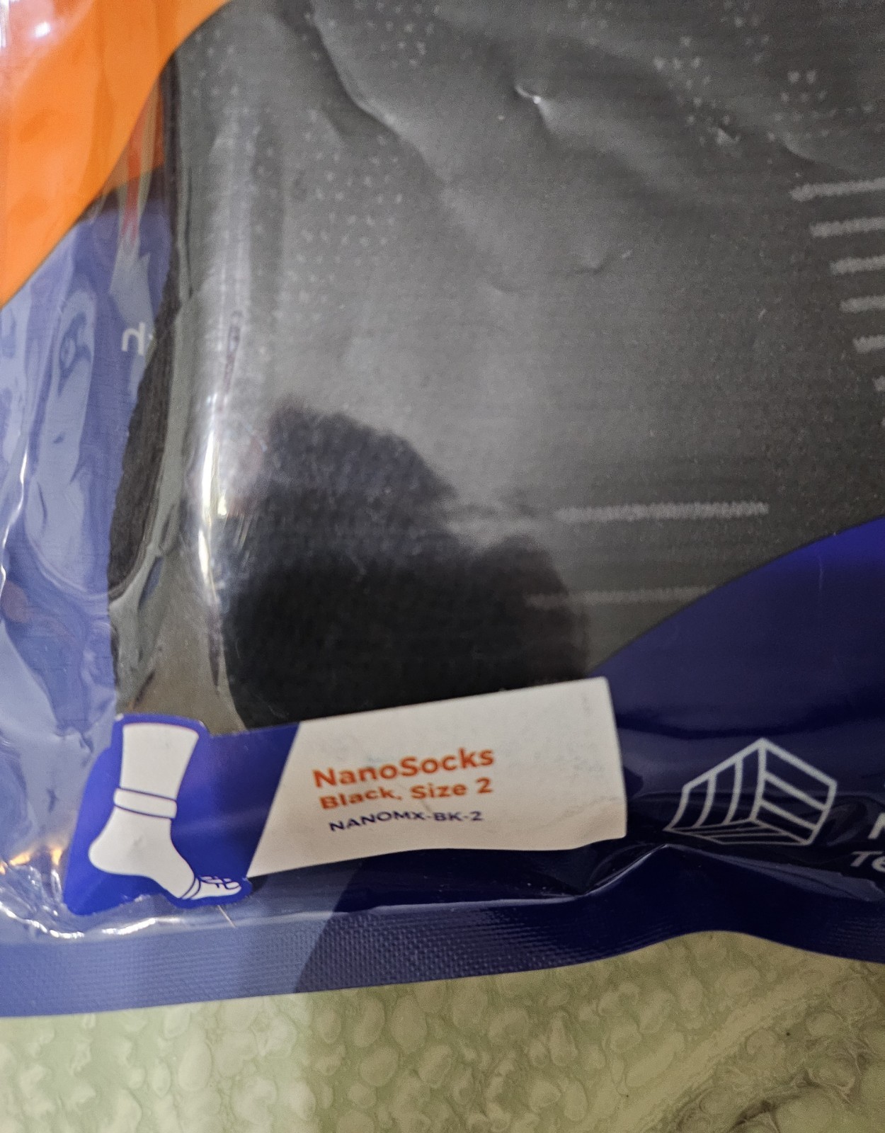 Nanosocks Compression 3D Nano-Weave Technology Black S 2 Medium 1 Pair Of Socks