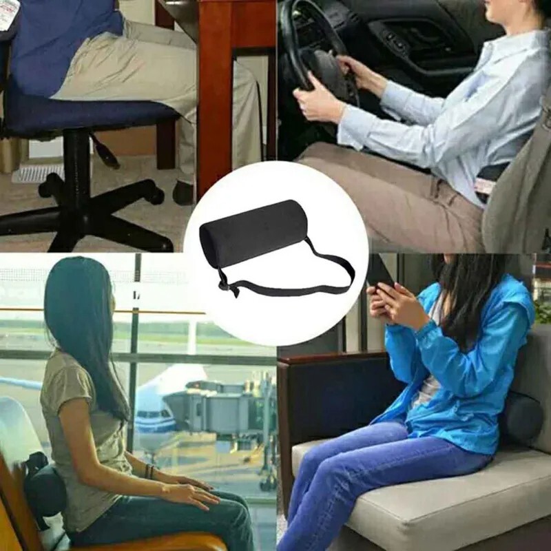 Car Lumbar Back Support Pillow Lower Office Chair Seat Cushion Foam Pain Relief