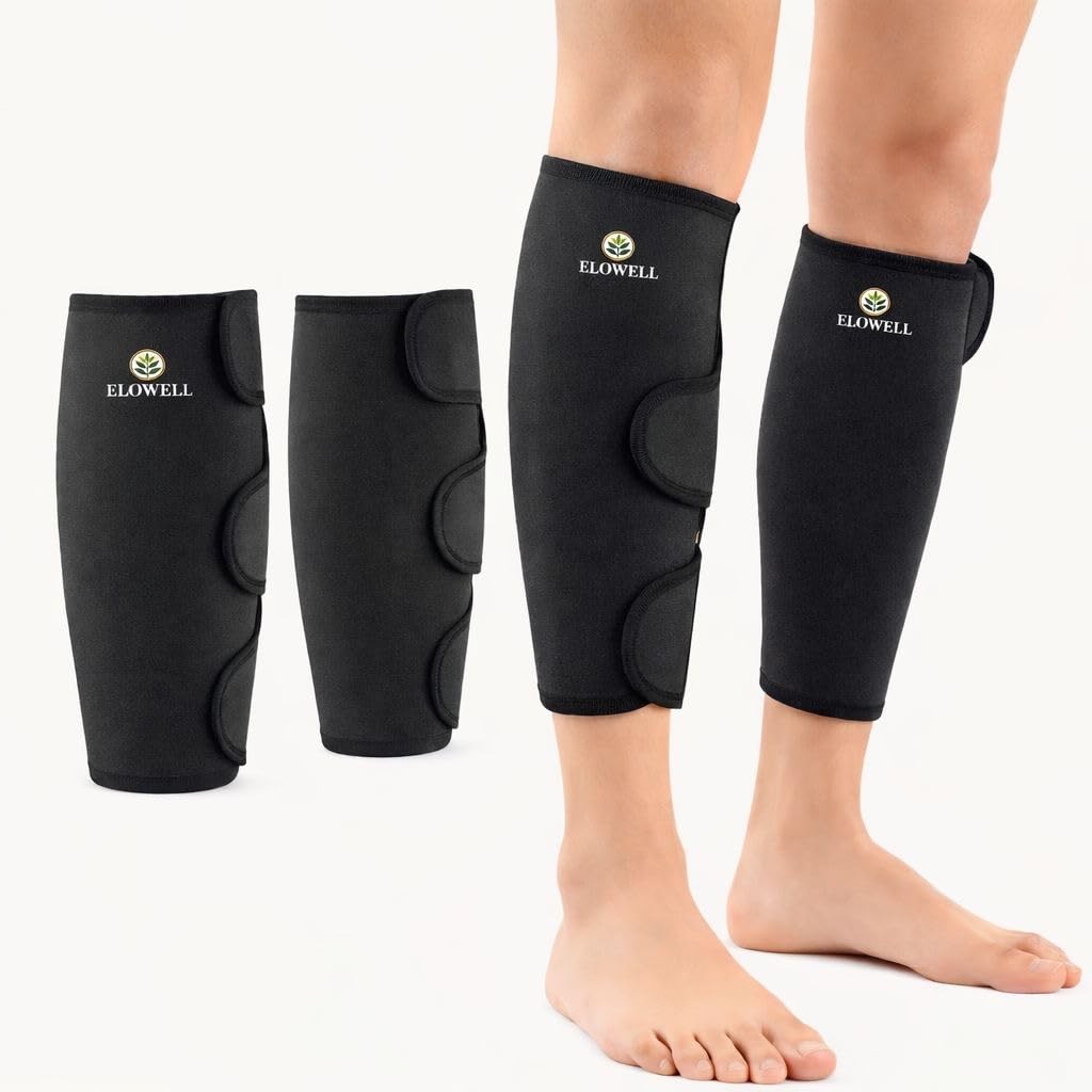Calf Compression Sleeve – Neoprene Support wrap for shin splints, Calf Pain R…
