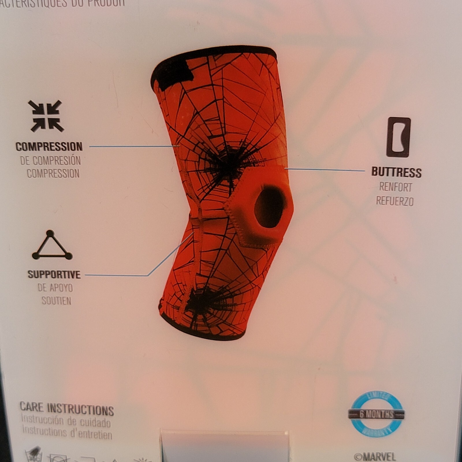 DonJoy Advantage Pediatric Patella Knee Sleeve Spider Man New In Box