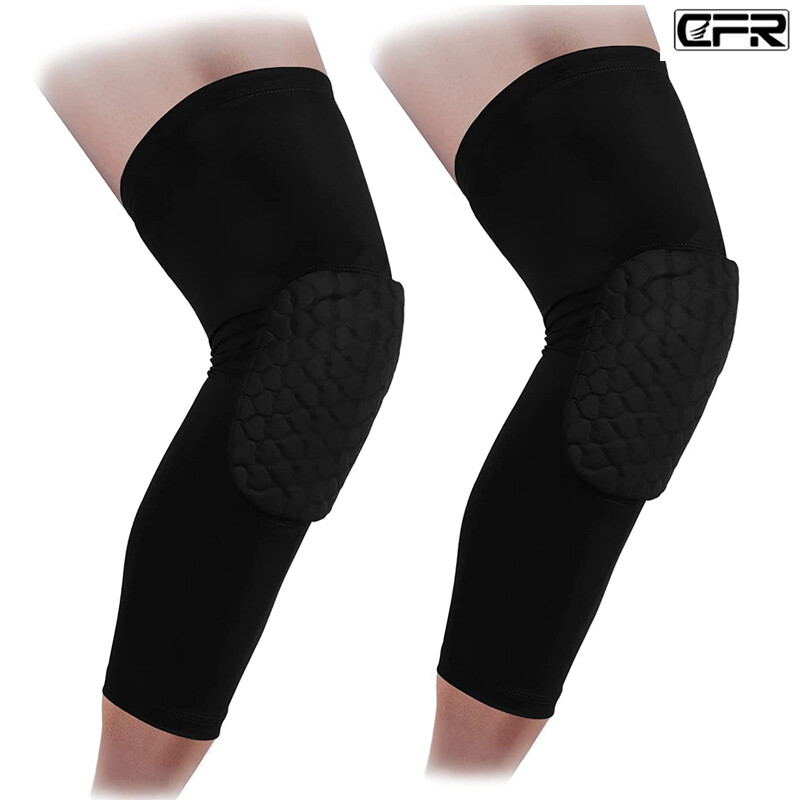 Honeycomb Pad Antislip Leg Knee Long Sleeve Basketball Crashproof Protector Gear