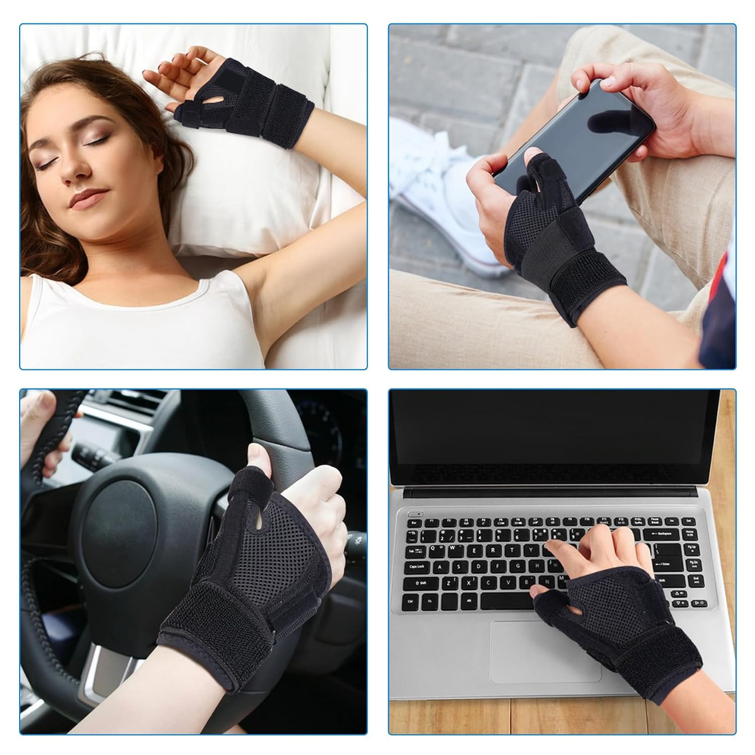 Thumb Spica Splint Brace Right Left Hand Women and Men, CMC with Thumb Suppor…