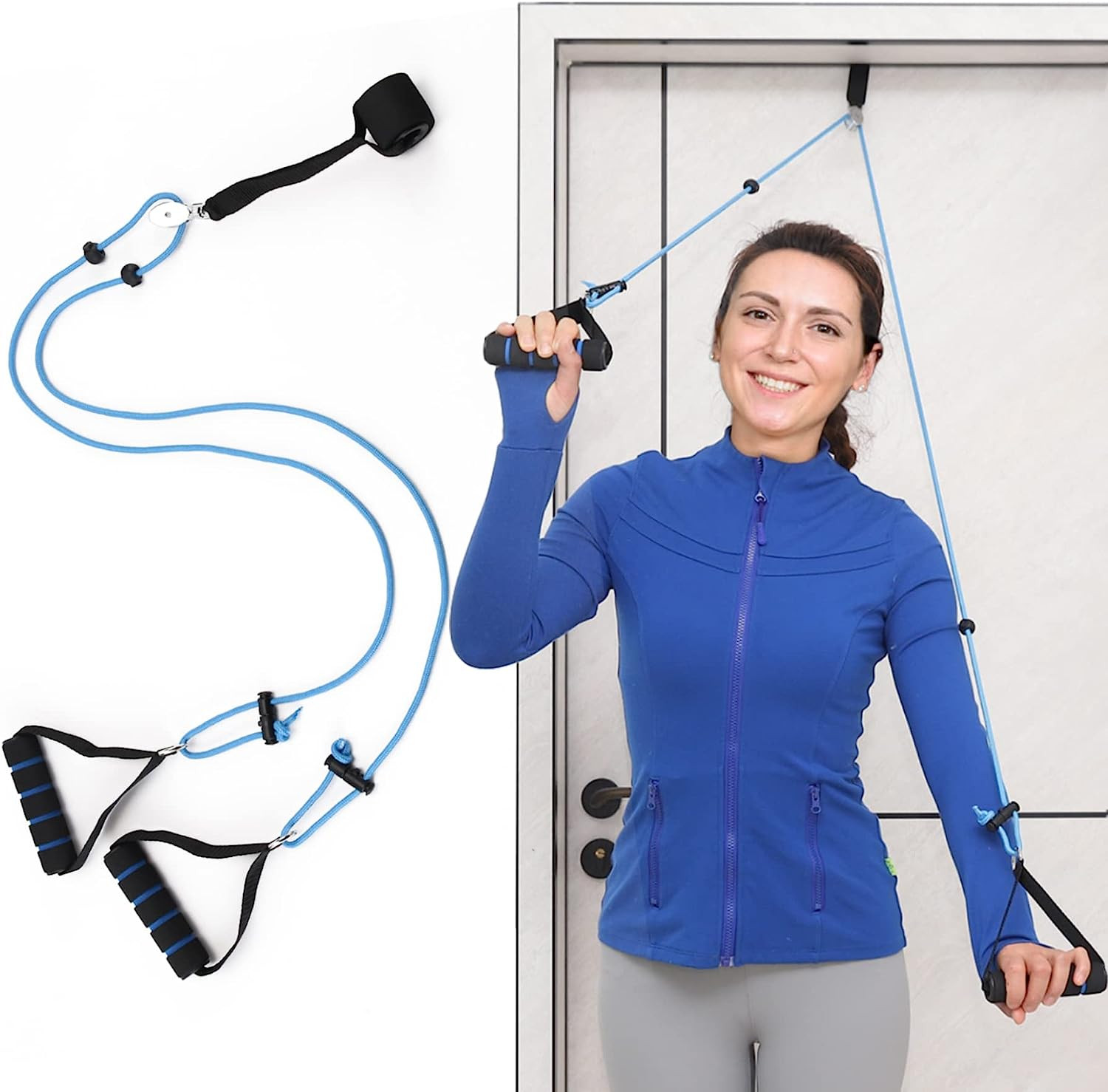Shoulder Pulley over the Door Physical Therapy System, Exercise Pulley for Physi