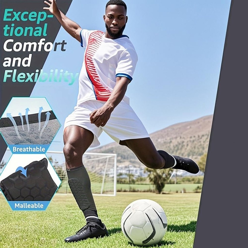 Football Soccer Shin Guards Pads for Kids Youth Adult Sport Leg Protective Gear