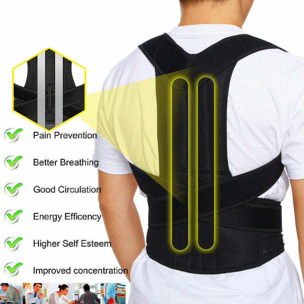 Back&Lumbar Support Brace-Improve Posture & Relieve Lower Thoracic, Spine Pain