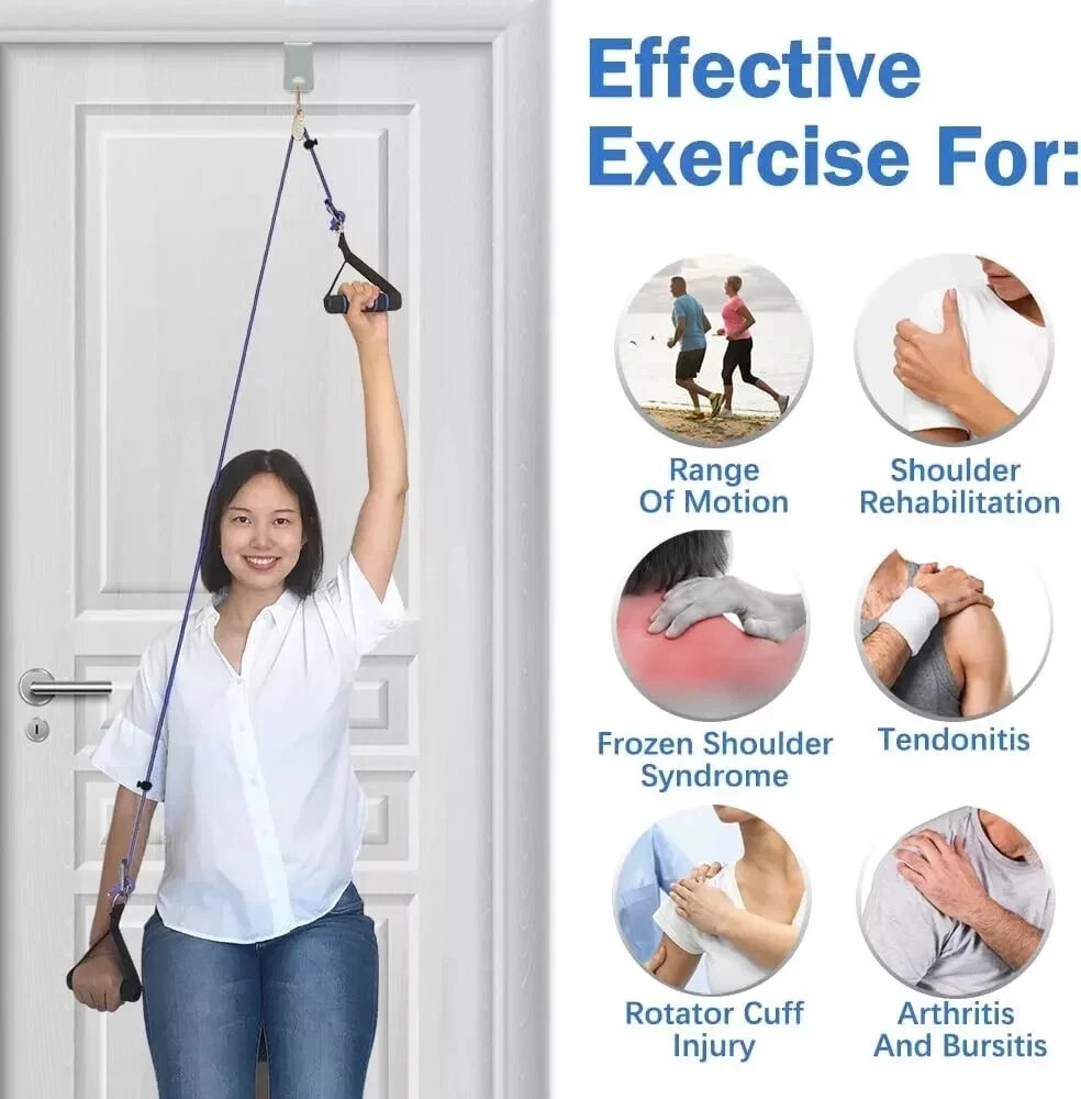 Shoulder Pulley for Physical Therapy Pulleys for Shoulder Rehab over Door Shou..