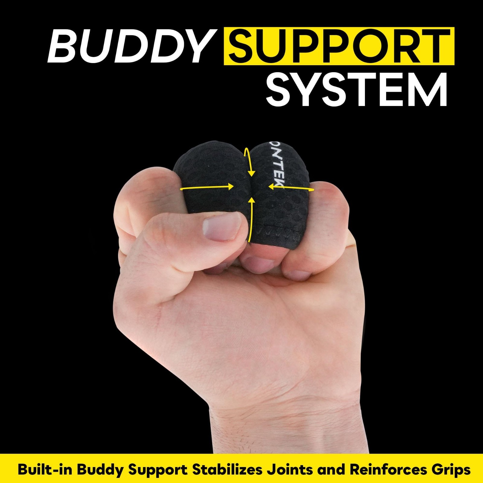 Double Flow Finger Sleeves – Joint Support & Compression for BJJ, Fitness, Volle
