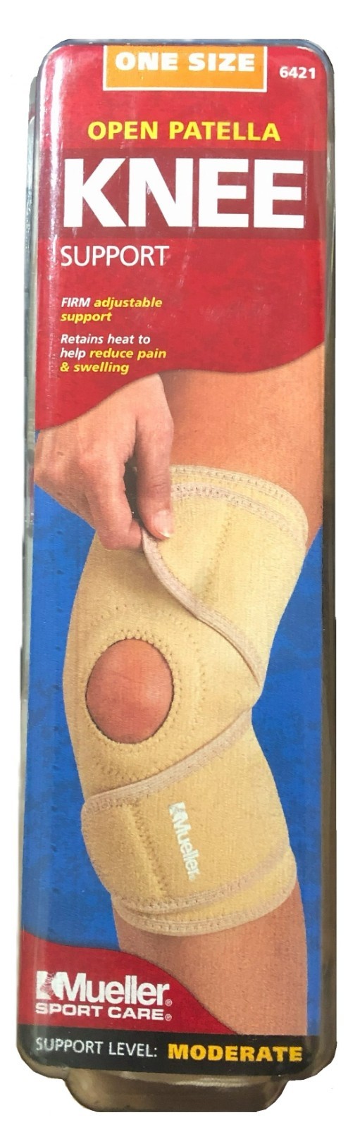 Mueller Sport Care Open Patella Knee Support 6421 One Size, Fits Left /Right