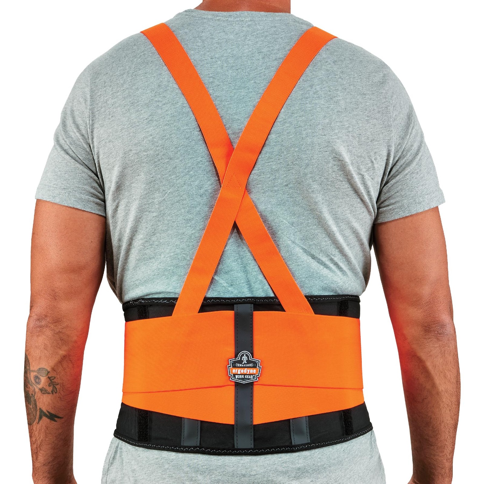 ProFlex 100HV High Visibility Back Support Brace Belt 8 Inch Spandex Straps