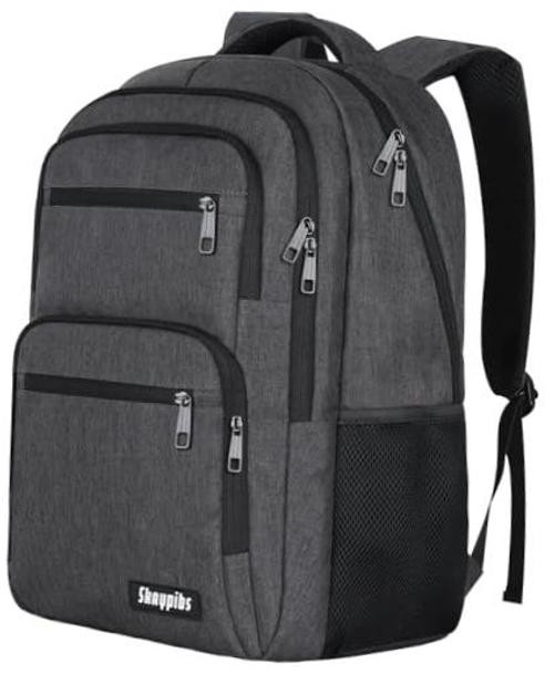 Skaypibs Backpck for Men Women School Backpack for Boys 15.6 Inch A2-black