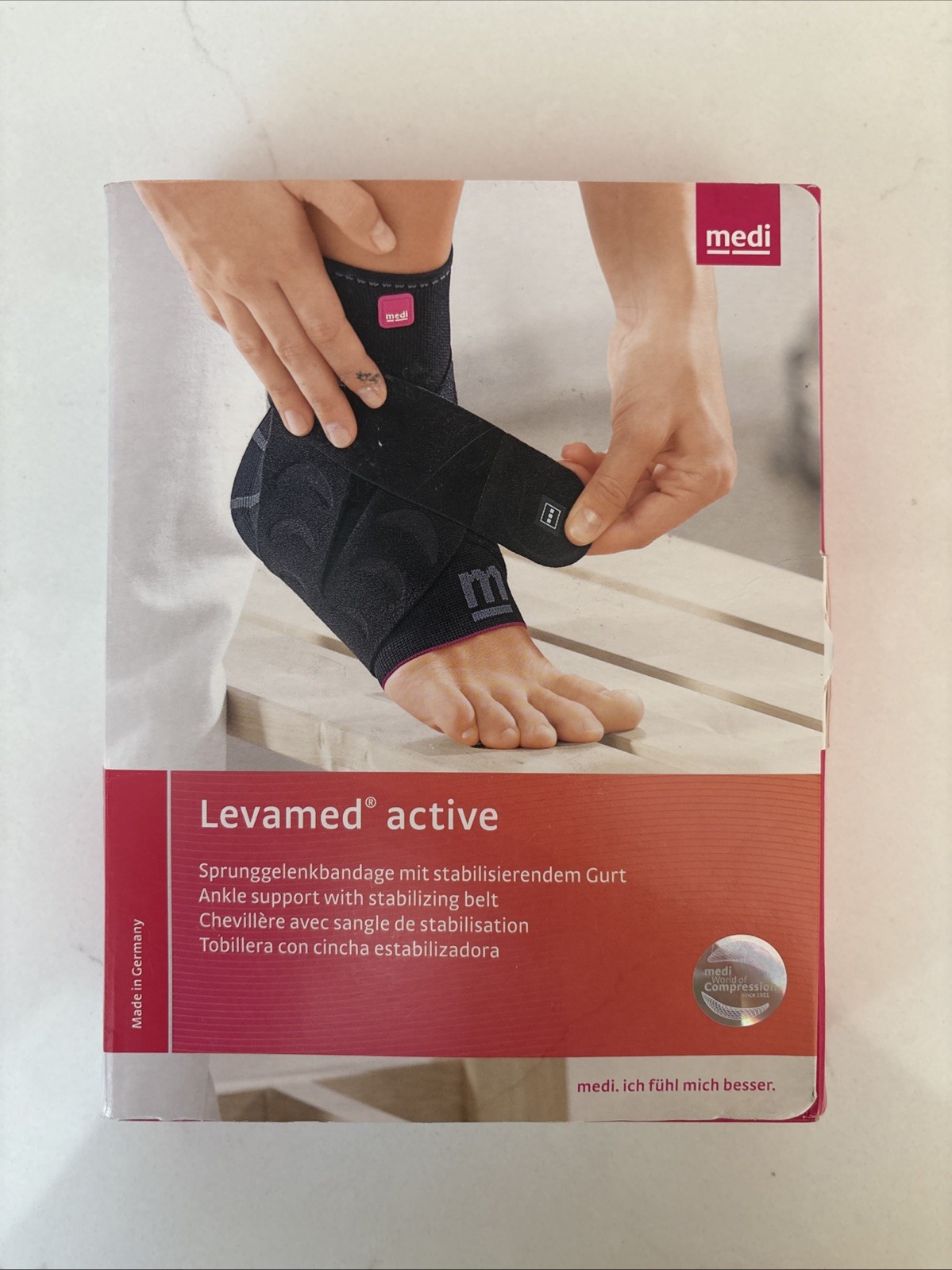 Medi Levamed Active Ankle Support Size Medium Right