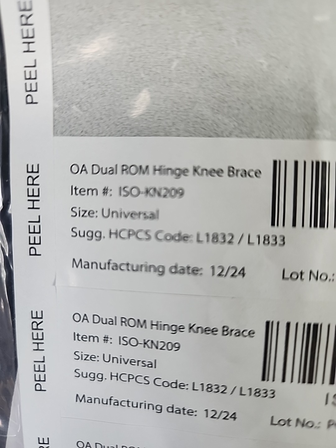 Iso Preferred OA Dual ROM Hinge Knee Brace UNI ISO-KN209 – New Black Adult