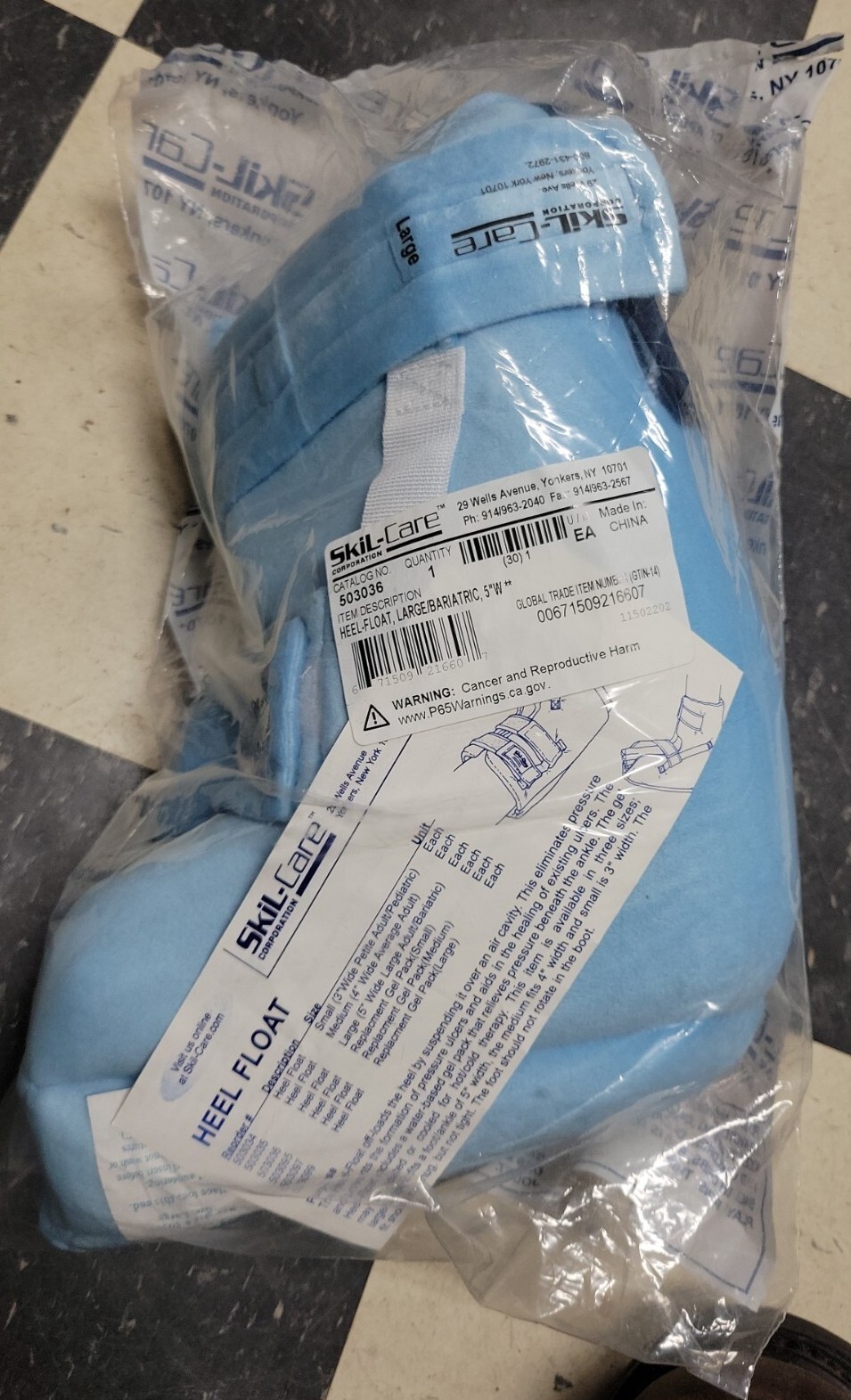 Skil-care 503036 Heel Float Large Boot 5″ Wide Adult Bariatric New