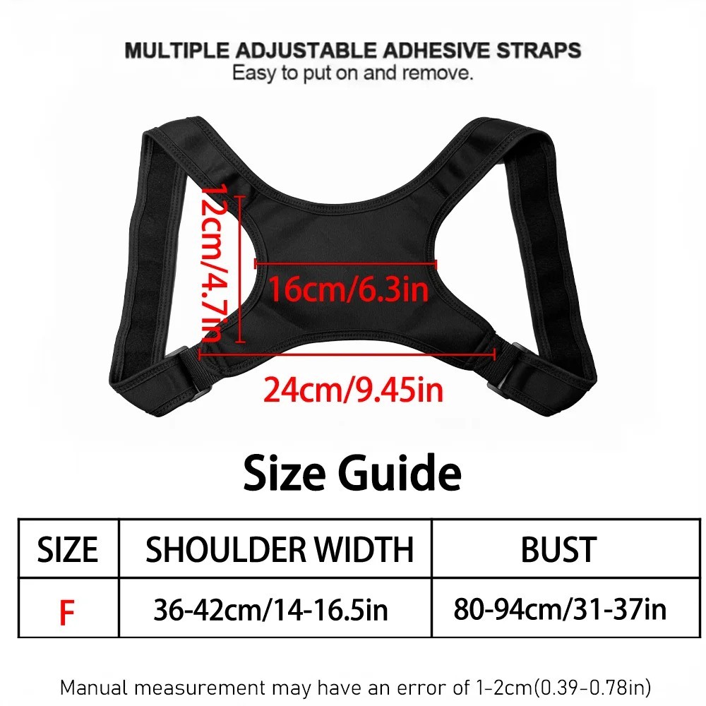 Back Posture Corrector Shoulder Straight Support Brace Belt Therapy Men Women