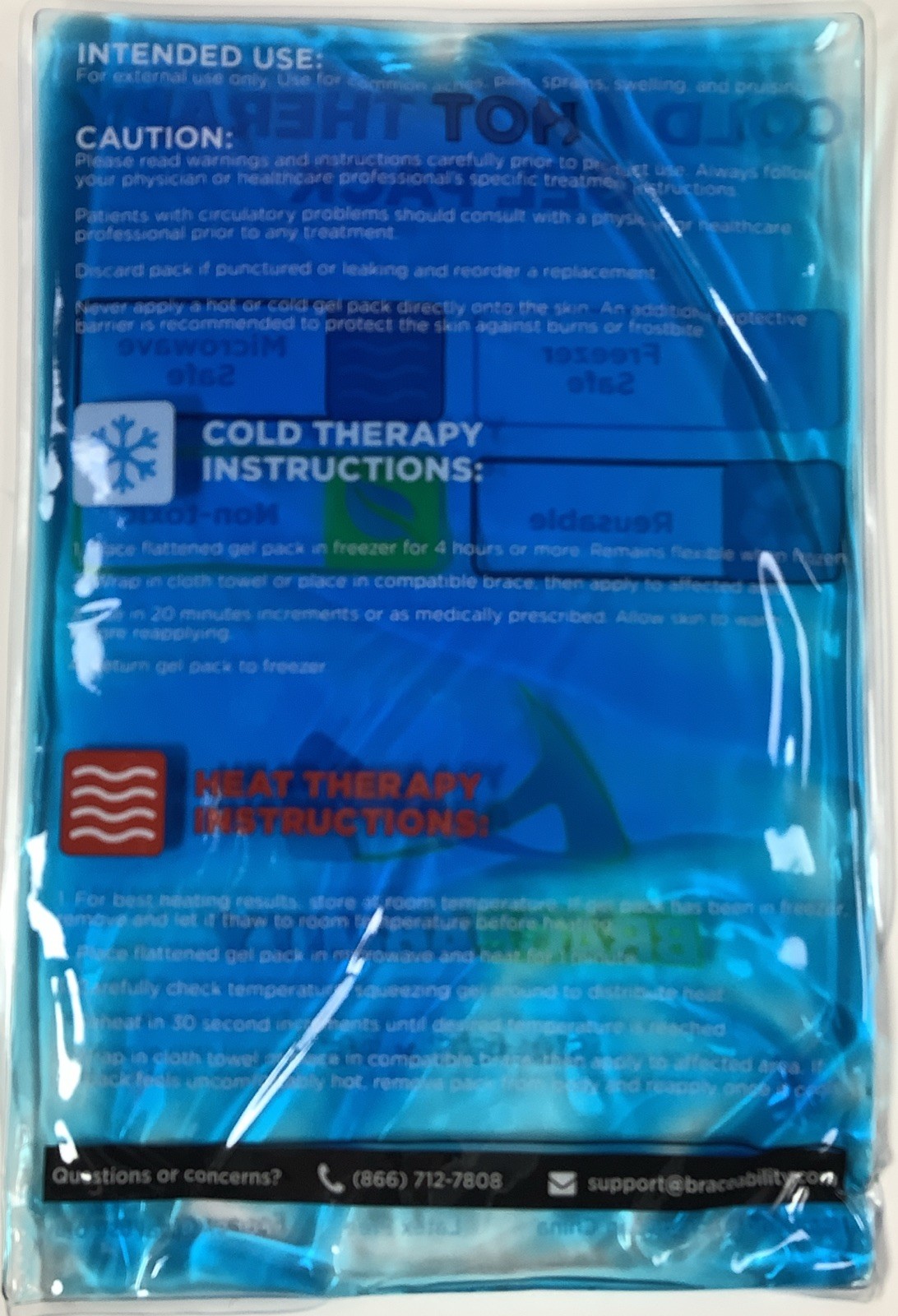 BraceAbility LSO Back Brace 3XL Rigid Spine Support Hot Cold Gel Pack
