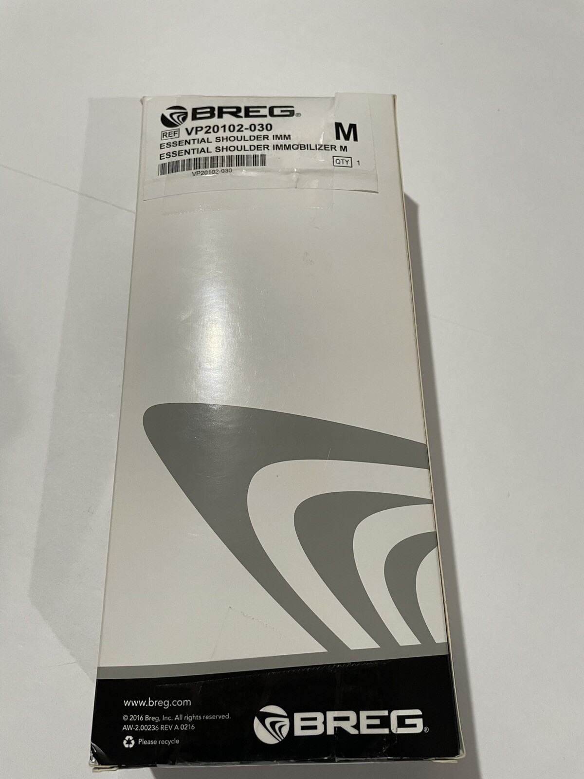 BREG Essential Shoulder Immobilizer M Ref # VP20102-030 New Open Box L Or R Arm