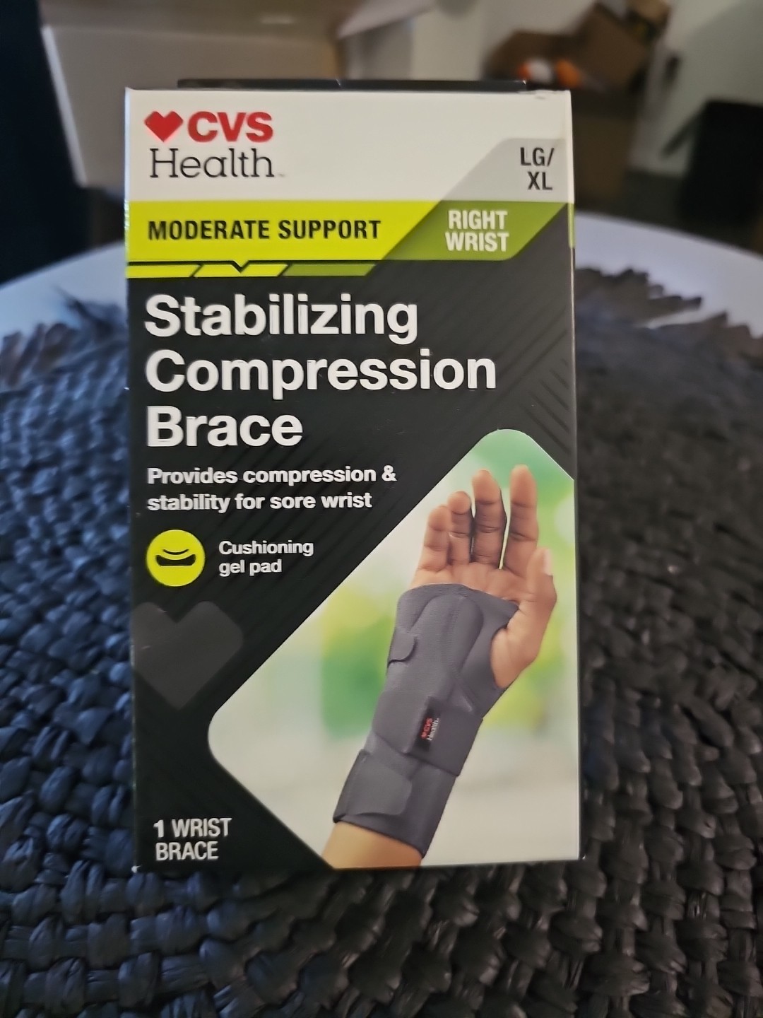 CVS Health Moderate Support Stabilizing Wrist Brace, Size L/XL