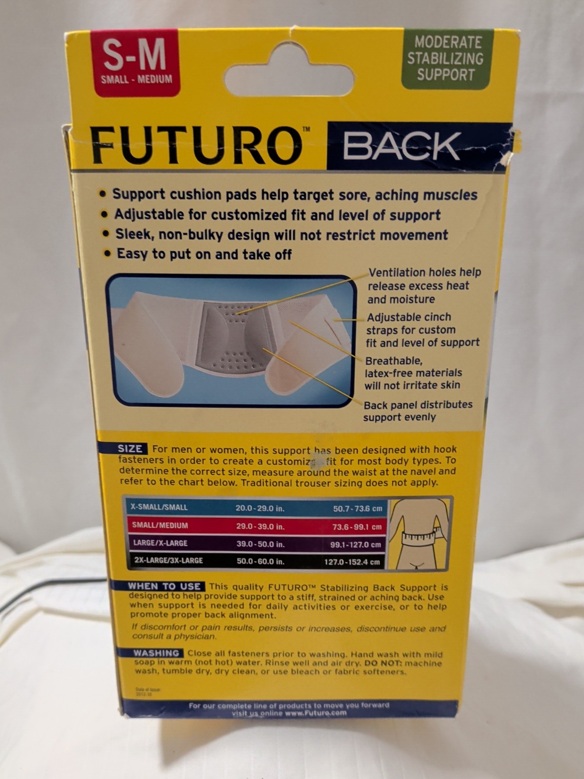 Futuro Back Comfort Stabilizing Support Firm Small To Medium
